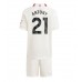 Billige Manchester United Antony #21 Børnetøj Tredjetrøje til baby 2023-24 Kortærmet (+ korte bukser)